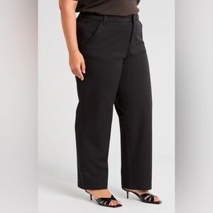 Universal Standard Black Cherry Orchard High Waist Stretch Twill Chino Pants